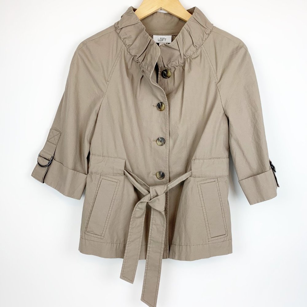Ann Taylor Loft| Belted Jacket